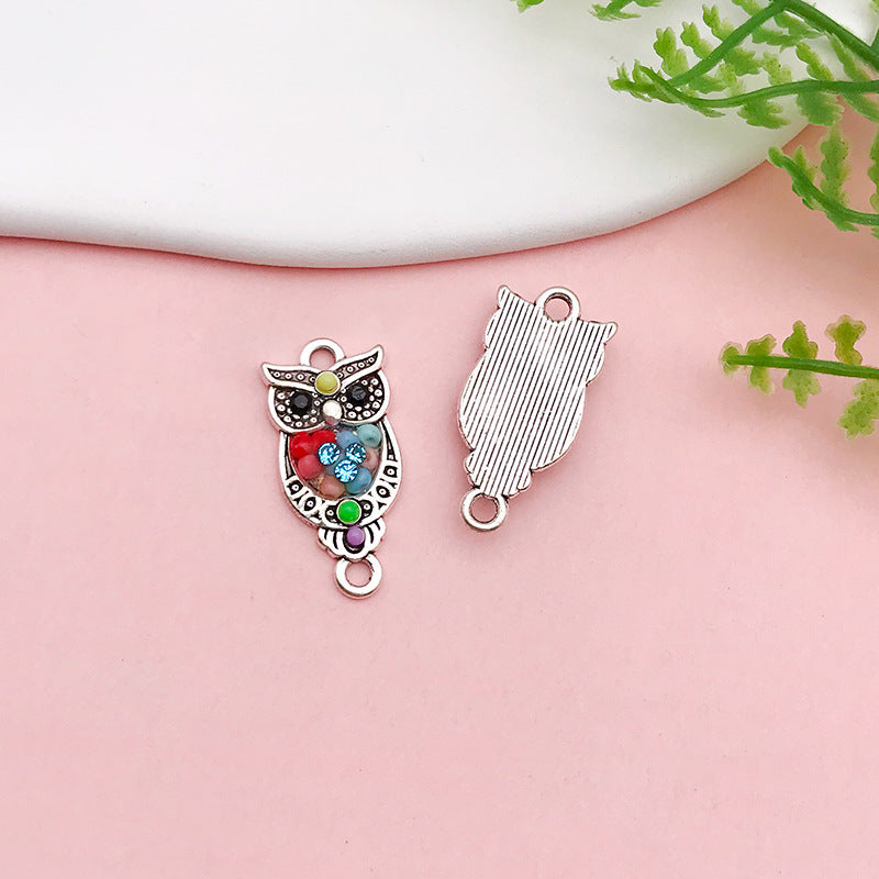 Wholesale Alloy Owl iDIY Handmade Necklace Pendant Accessories